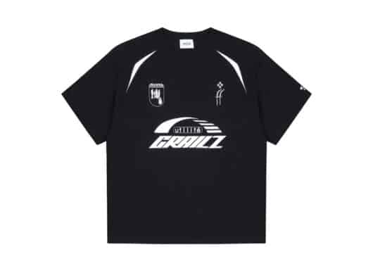 Grailz Industrial Blokecore Graphic Tee Black front view
