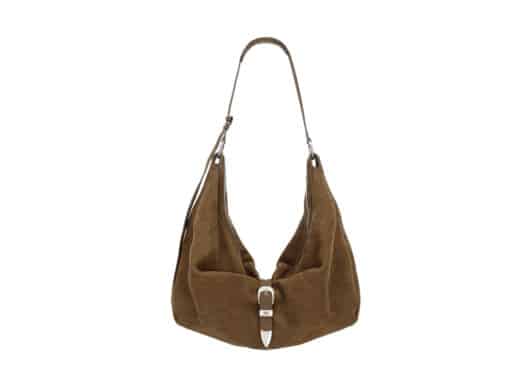 Marge Sherwood Belted Hobo Chestnut Nubuck