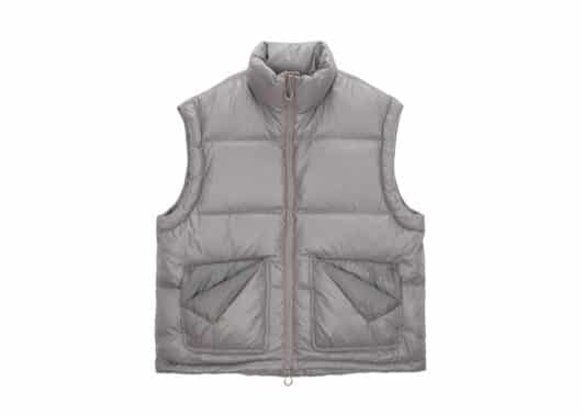 Matin Kim Folded Pocket Down Vest Beige DW001 front view