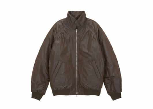 Matin Kim Puckering Stud Bomber Jumper Brown JP009 - Image 2
