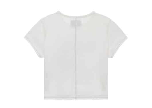 Matin Kim Shade Logo Crop Tee White TS032 - Image 2