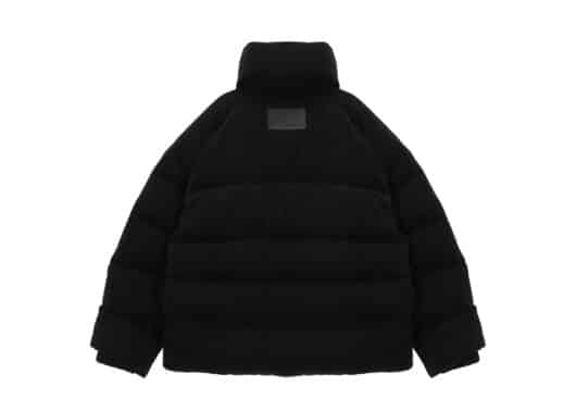 Matin Kim Unbalanced Cotton Down Jumper Black DW004 - Image 2