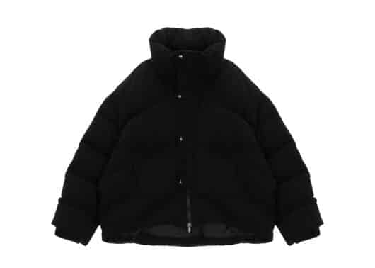 Matin Kim Unbalanced Cotton Down Jumper Black DW004