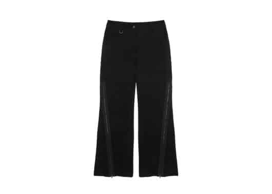Matin Kim Zipper Point Boots Cut Pants Black PT013
