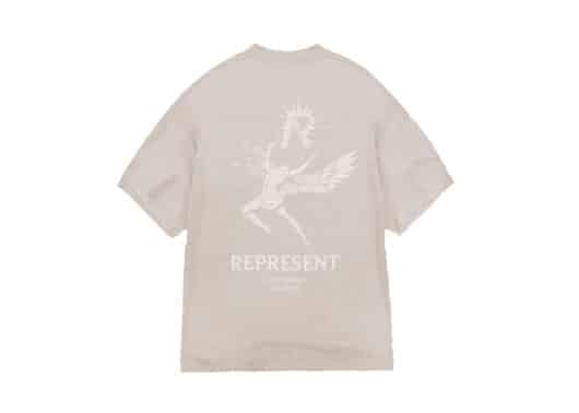 Represent Icaurs Tee Taupe back view