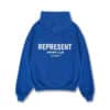 Represent Owners Club Hoodie Cobalt Blue back view