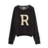 Ronron R Hairy Knit Black front view