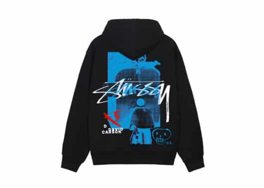 Stussy David Carson Vespa Hoodie Black - Image 2
