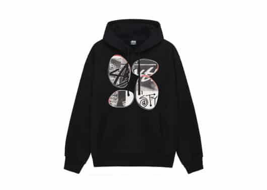 Stussy David Carson Vespa Hoodie Black