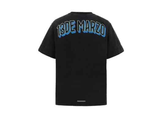 13De Marzo Holographic TV Tee Black back view