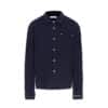 Galliano Landor Acetate Corduroy Cufflinks Shirt Dark Blue