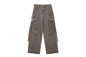 Matin Kim Color Dying Cargo Pants Grey DN005