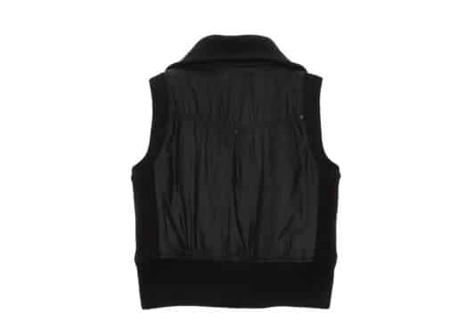 Matin Kim Knit Point High Neck Vest Jumper Black VT001 - Image 2