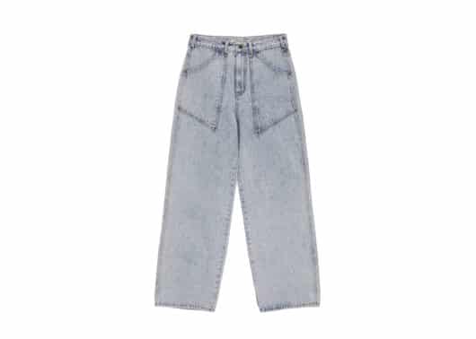 Matin Kim Rivet Point Denim Pants Blue DN026 front view