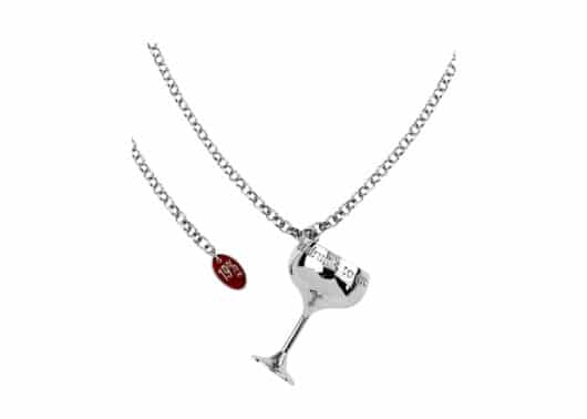 Pub No News Cocktail Glass Multifunctional Chain Silver front view