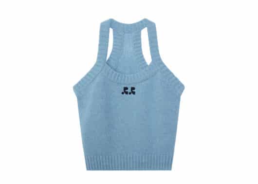 Rest & Recreation Rib Knit Top Blue