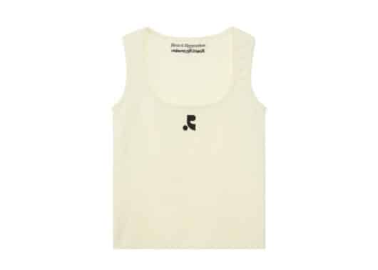 Rest & Recreation Wide U-Neck Tank Top Cream