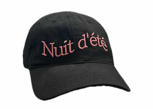 Ronron Nuit D Ete Ball Cap Black Pink