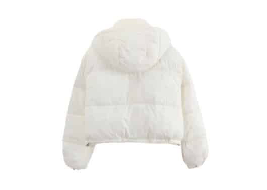 Ronron Short Eco Padding String Hoodie Ivory - Image 2