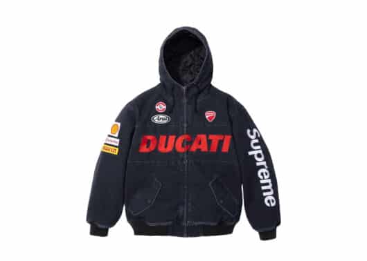 Supreme Ducati Hooded Work Jacket Black