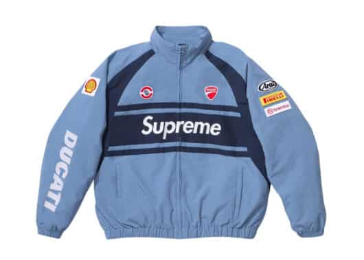 Supreme Ducati Track Jacket Light Blue