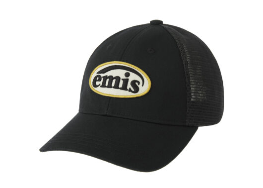 Emis Wappen Mesh Ball Cap Black front view