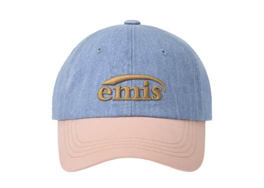 Emis Washed Denim Ball Cap Light Blue/Pink
