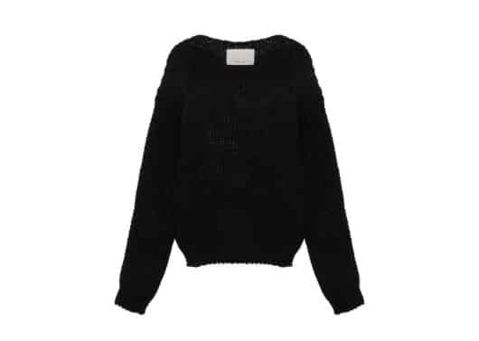 Matin Kim Braid Texture Knit Pullover Khaki PO022 - Image 2