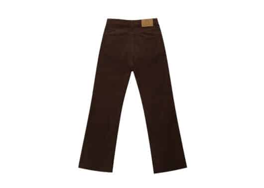 Matin Kim Corduroy Damaged Pants Brown PT003 back view