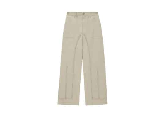 Matin Kim Double Zipper Chino Pants Beige PT026 Front view
