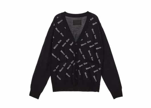 Matin Kim Matin Zigzag Print Cardigan Black CD007