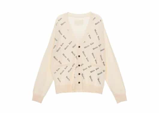 Matin Kim Matin Zigzag Print Cardigan Ivory CD007