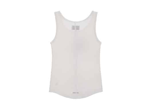 Matin Kim Texture Point Sleeveless Tee White TS036 - Image 2