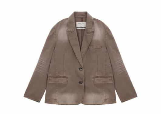 Matin Kim Washed Denim Blazer (W) Brown DJ004