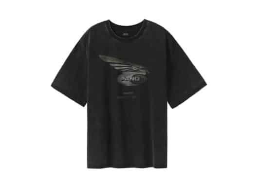 PANQ 2024SS Cross Logo Tee Black Front view