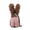 Pink overalls back view