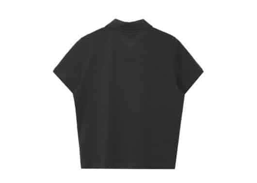 Rest & Recreation Light Polo Top Charcoal back view