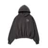 LMR Symbol Logo Drawing Lettering Dyeing Hoodie Charcoal Front View