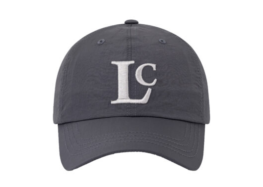 Low Classic Nylon Cap Charcoal Front View