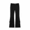 Matin Kim Boots Cut Cargo Pants Black PT048 Front View