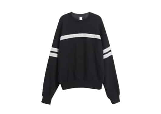 Ronron Torchon Ribbon Lace Crewneck Black