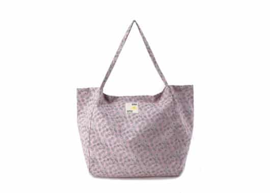 SFSG Floral Printed Logo Tote Bag Pink SFG4BSB029 Back View