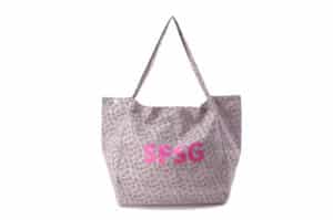 SFSG Floral Printed Logo Tote Bag Pink SFG4BSB029 front View
