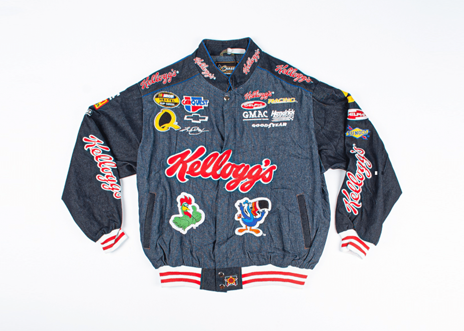 Buy KICKSTW Hand-Picked Kellogg's Vintage Racing Jacket Denim Black ...