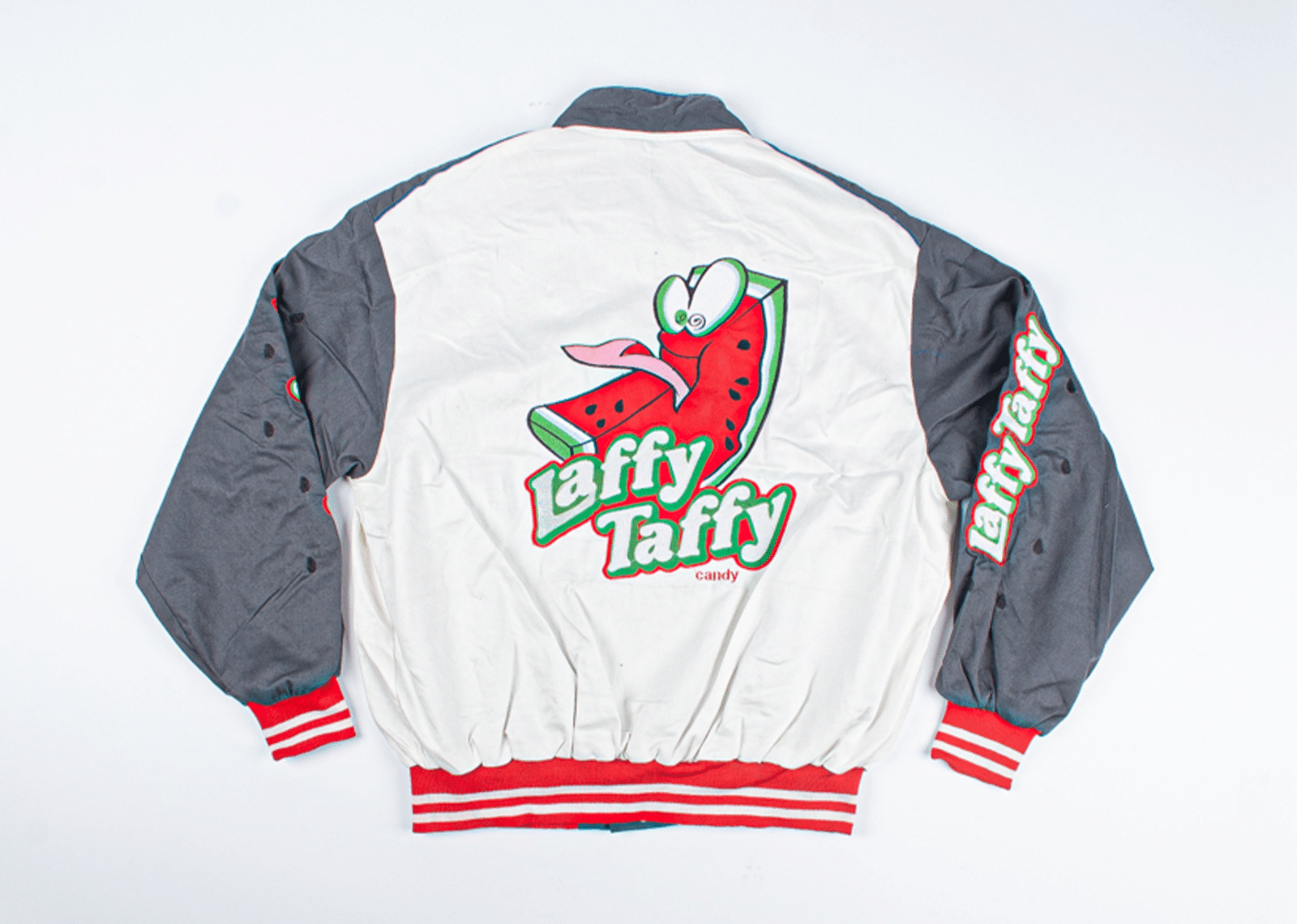 Buy KICKSTW Hand-Picked Watermelon Vintage Racing Jacket White Grey ...