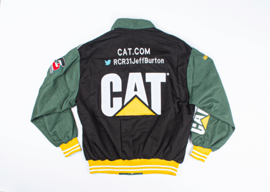 KICKSTW Hand-Picked Caterpillar Vintage Racing Jacket Black Green (Remake) No.31 - Image 2