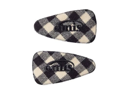Emis Check Wide Hairpin black