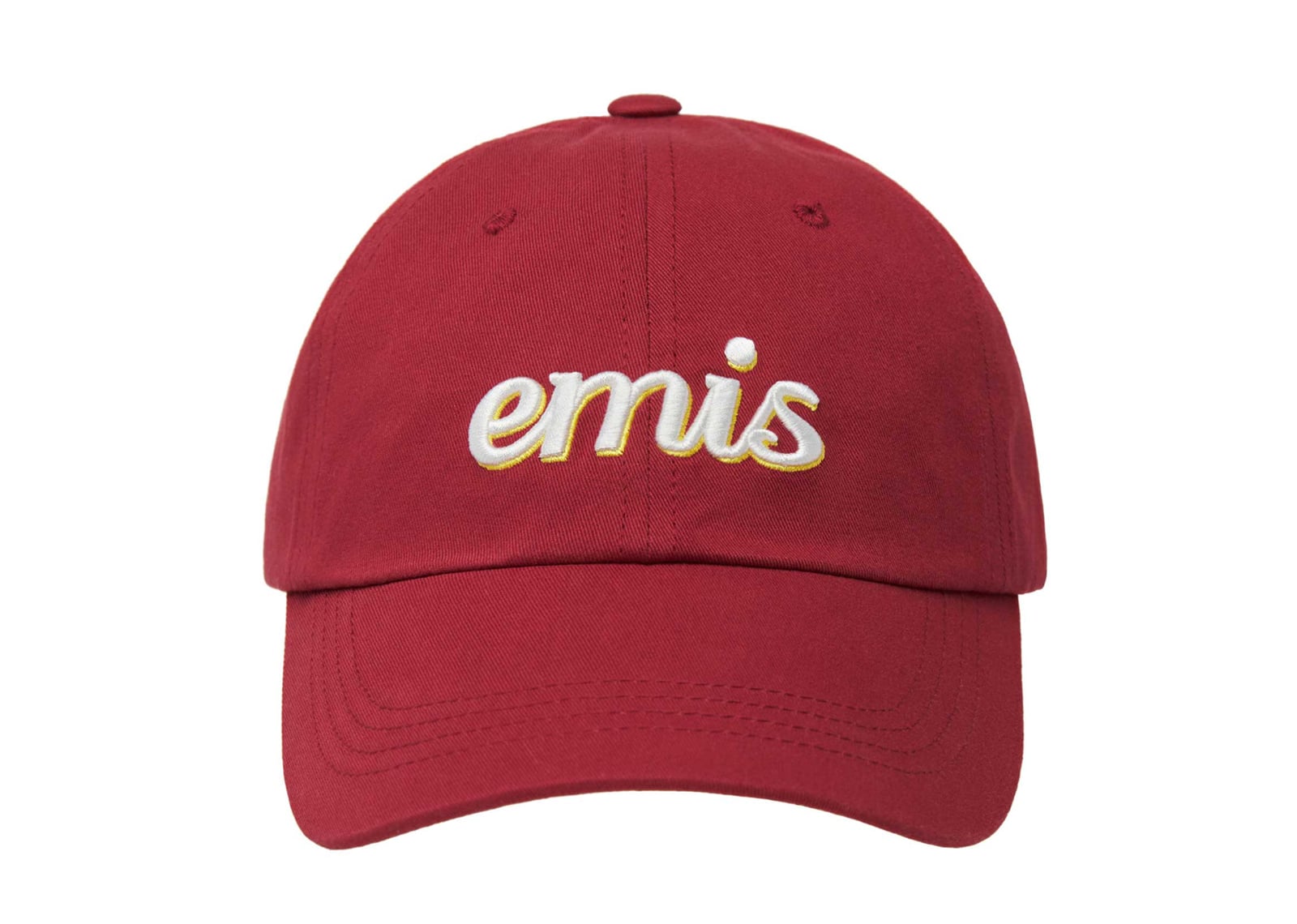 【EMIS】★ UNISEX ★ LAYERED LOGO BALL CAP ★ 6 COLOR EMIS NEW LOGO DENIM BALL CAP – 3 COLOR – At First Sight Studio