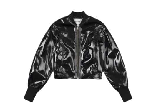 Low Classic Raglan Leather Jacket Black