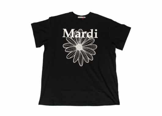 Mardi Mercredi FlowerMardi Unisex Tee Black Ivory